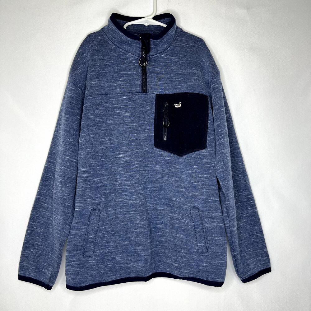 Southern Marsh Youth Navy Blue Lockhart Stretch Half zip Pullover Size